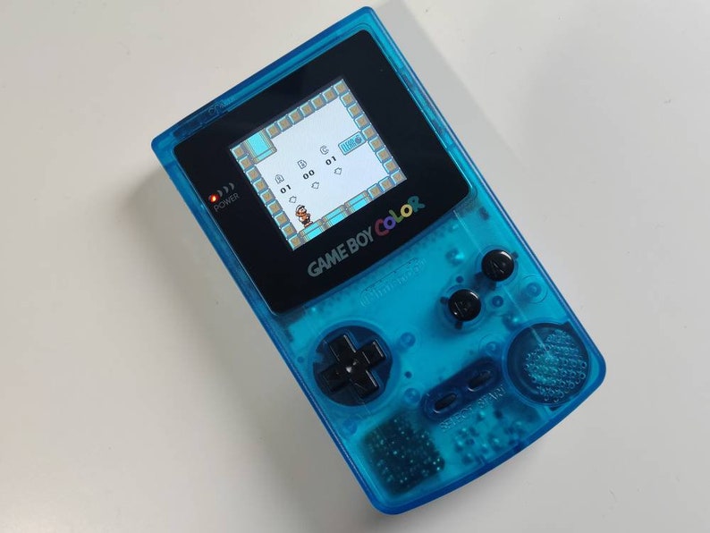 Gameboy Color Clear Sky Blue Backlight Console - Etsy