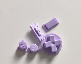 Game Boy Color Buttons | GBC Replacement Button Set | Multiple Colors | D-Pad A B Start Select Power Switch | GBC Mod Parts