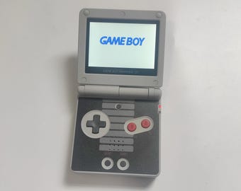 Benutzerdefinierter Gba sp ips V5 OSDMenu-Bildschirm NES Shell Modded mit 10-Stufen-Helligkeitseinstellung