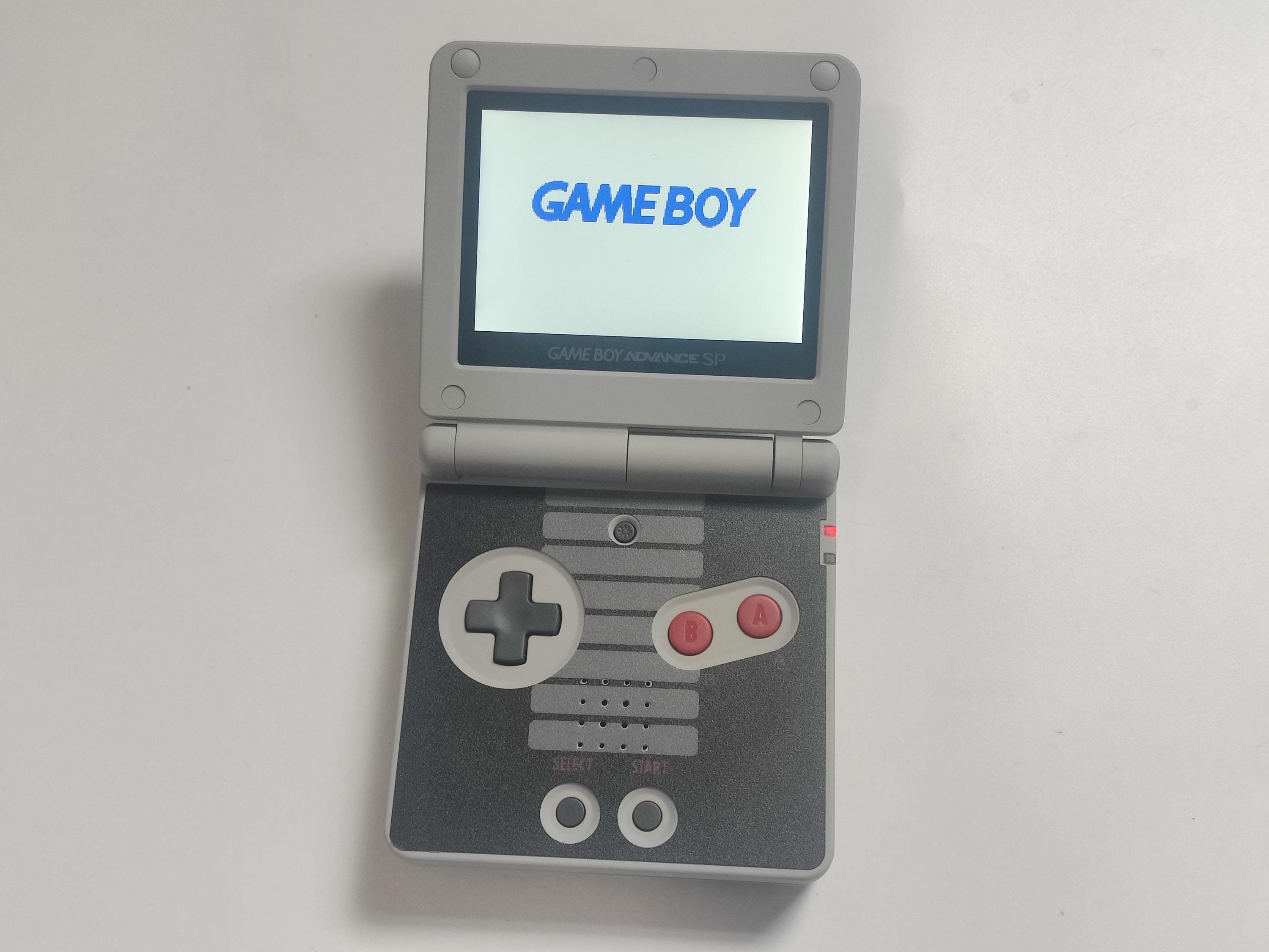 カスタムGBA SP IPS V5 OSDMenuスクリーンNESシェル改造、10段階の明る 