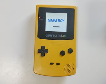 Gameboy Color Solid Gelb Soem-Shell & Buttons Hintergrundbeleuchtung Konsole
