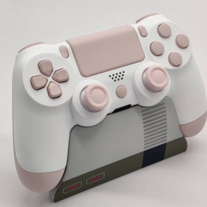 Custom PS4  Controller white shell  &  Sakura pink Buttons