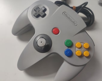 Authentic Nintendo Solid Gray Color Controller for N64 Console #30