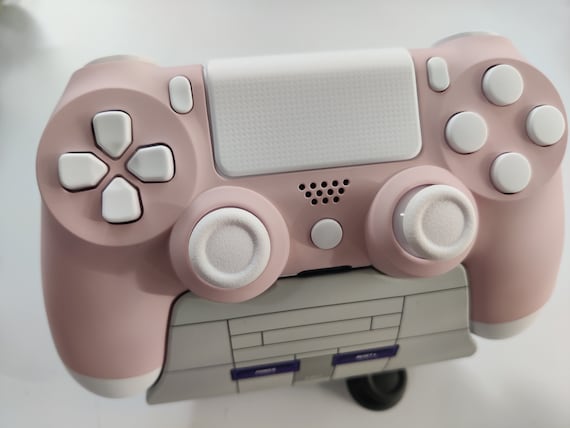 PlayStation - ひな様用 Custom PS4 Controller White Shell & Sakura Pink Buttons - Etsy
