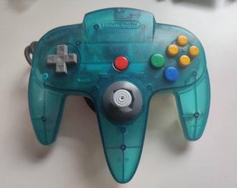 Authentic  Nintendo Ice Blue Color Controller For Nintendo 64