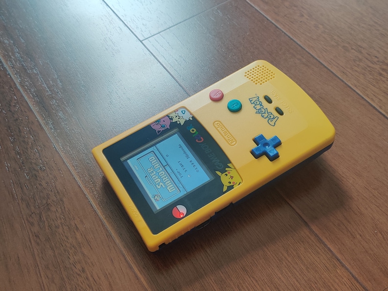 Game Boy Color Pokemon Custom Backlit Console, New Housing, Buttons ...