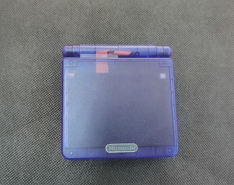 Gameboy Advance SP IPS V2 Screen Mod Dark Transparent Purple