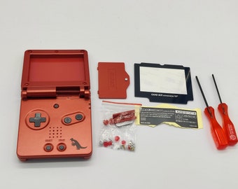 GameBoy Advance SP Classic Red Groudon Replacement Housing Shell For GBA SP