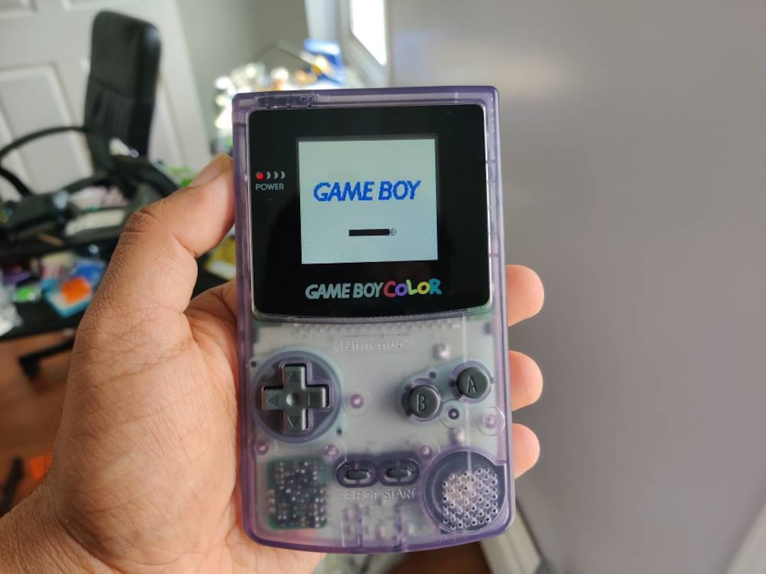 Buy Gameboy Color Clear Atomic Purple Backlight Console Online in India 