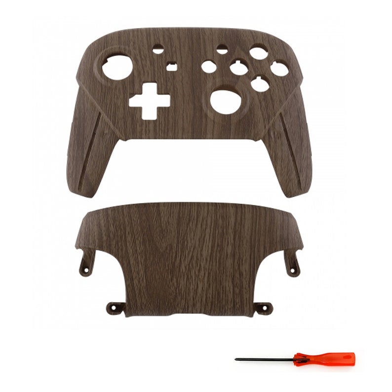 Soft Wooden Grain Front Back Shells For Nintendo Switch Pro Etsy