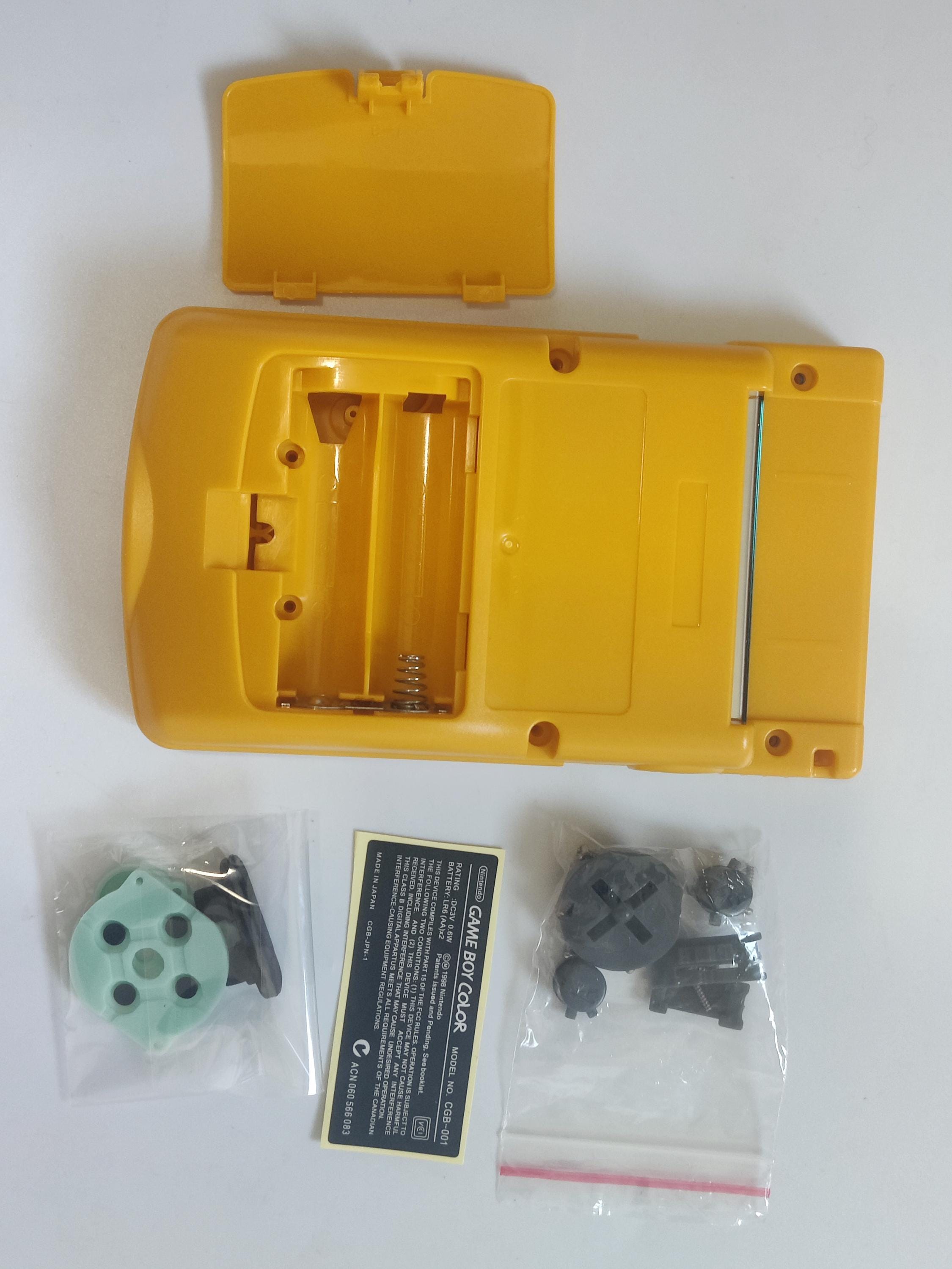 Coque Complète + écran Pour Game Boy Color - Mario Jaune (neuf)