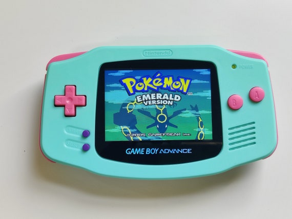 auktion bh impressionisme Gameboy Advance Pastel Green With Light Pink Buttons IPS V2 - Etsy