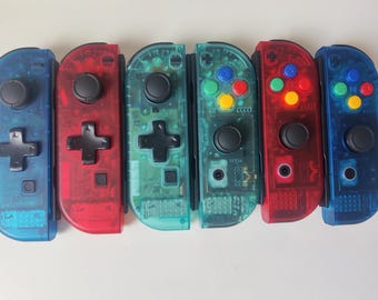 Custom Nintendo Switch Joycon Controller Clear Shell Wählen Sie Ihre Farbe