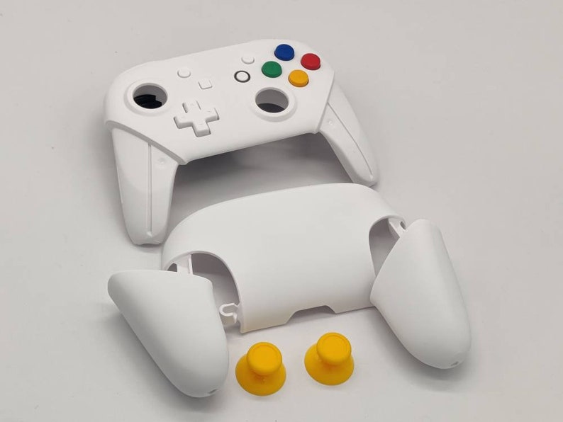 Nintendo Switch Pro Controller White Shell Mix Color With White Buttons ...