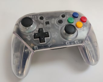 Personalisierter Nintendo Switch Pro Controller, Weiß mit Mix Buttons