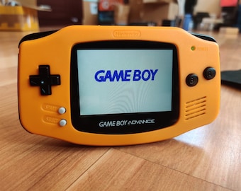 Gameboy ADvance Orange IPS V2 MOD 10 Level Helligkeitsstufe