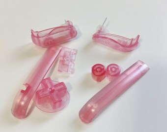 Clear Pink Buttons for Nintendo Game Boy Advance GBA