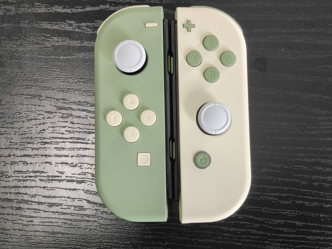 Nintendo Switch グリーン/ホワイトジョイコン Custom Nintendo Switch Joycon Matcha Green & Light Cream Joycon