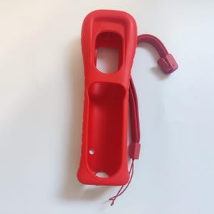 Genuine Wii Remote Controller Silicone Cover with Strap