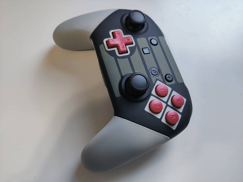 Nintendo Switch Controller Custom Design Custom Nintendo Switch Pro Controller Nes Edition - Etsy