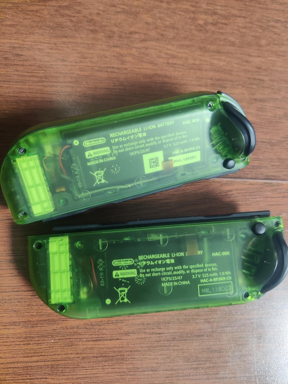 Nintendo Switch Joy-con Clear Green With Mix Color Buttons