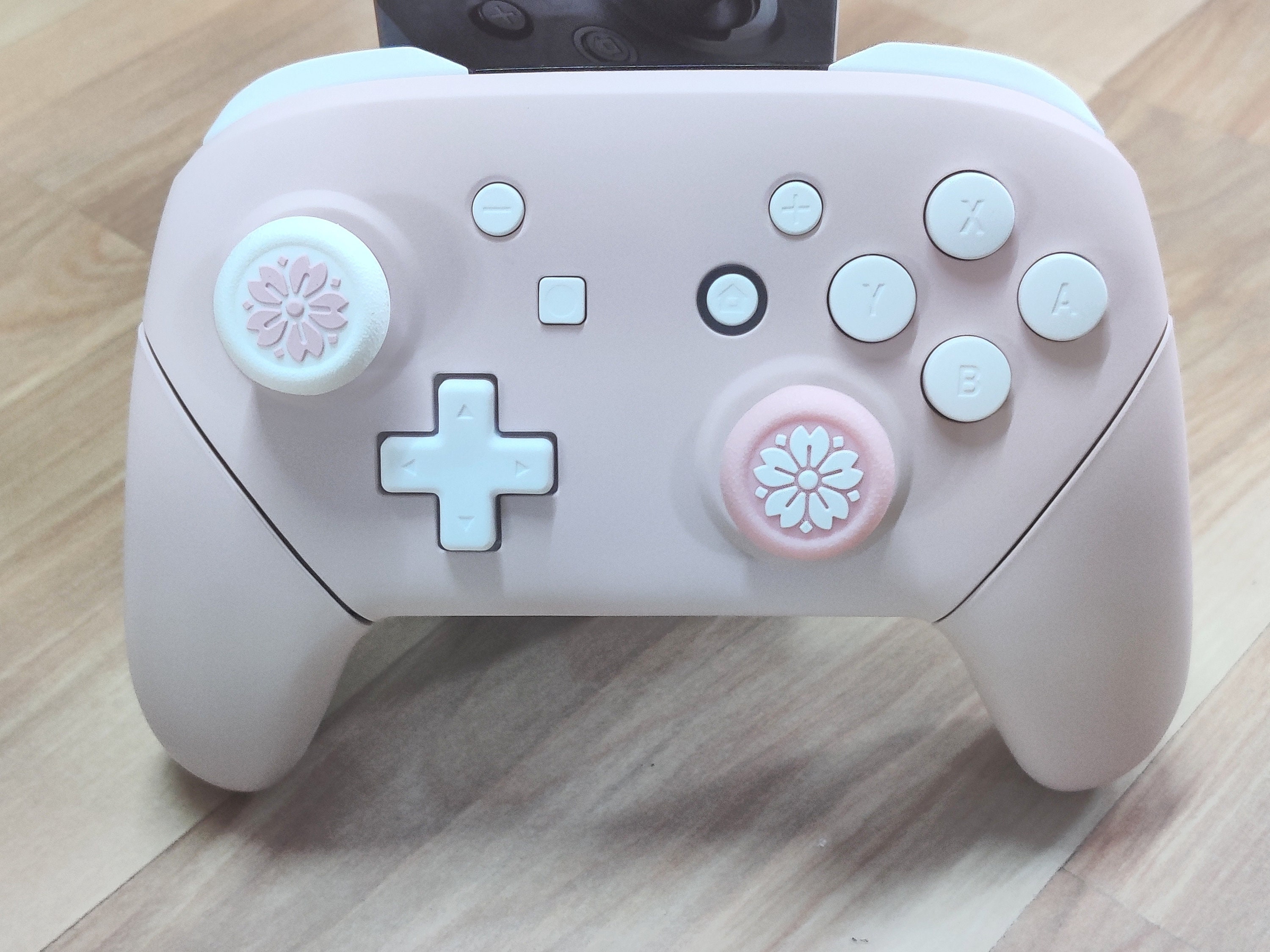 Custom Nintendo Switch Pro Controller Sakura Pink With White Button - Etsy