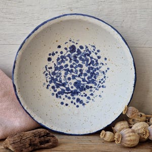 Keramische kom met bloemen, handgemaakte pastaschotel, kleine slakom, decoratieve kom, huwelijkscadeau