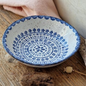 Keramische pastakom, handgemaakte soepschaal, kleine slakom, decoratieve kom