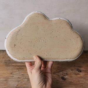 Ceramic cloud serving platter image 3