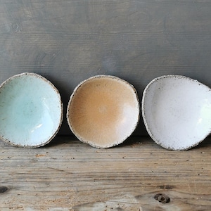 SET of 3 ceramic spice dishes, trinket dishes, handmade small dishes, dishwasher safe