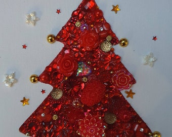 Árbol de Navidad, Regalo de Navidad para niños, Colgante de pared de Navidad, Kit de artesanía navideña, Kit de Navidad para niños,