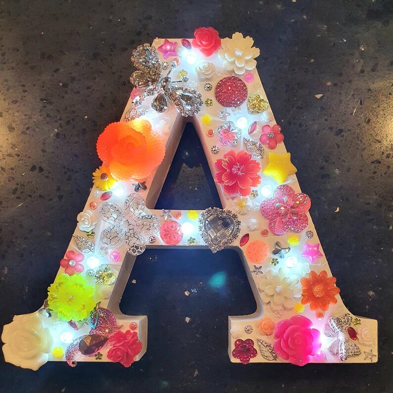 Light up Letter Illuminated Letter LED Letters Monogram Etsy