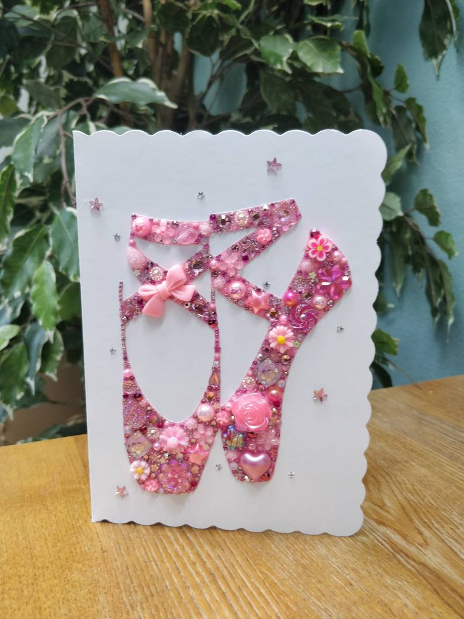 ballet shoes, ballerina present, greeting card, girls card, ballet, ballerina