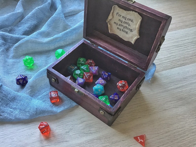 Dice Box Dragon Box Dnd Dice Storage Box Wooden Dice Box RPG Etsy