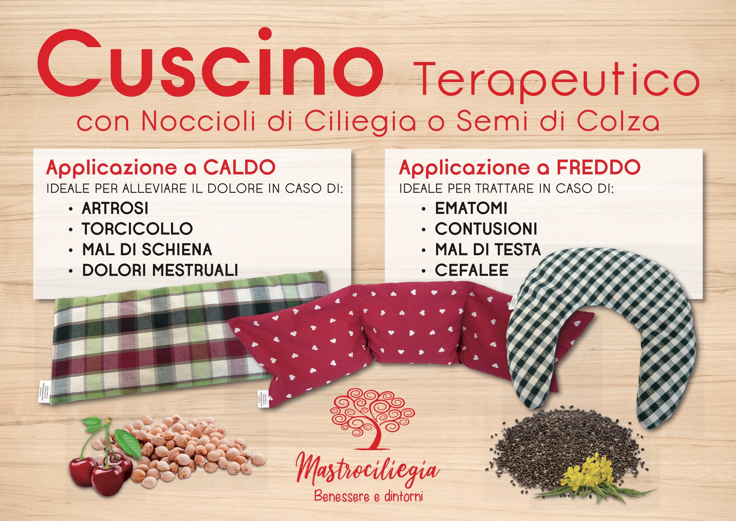 Noccioli di ciliegia, prodotto 100%italiano 500 grammi – Da Giselda –  Biancheria per la casa, tessuti, tendaggi – Schio