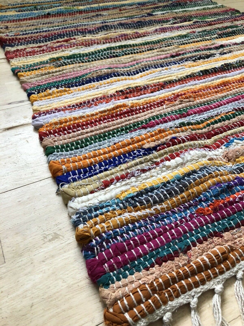 Rag Rug 60x90 Cm Multicoloured | Etsy