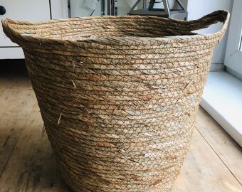 Woven Seagrass Storage Basket