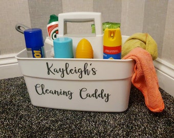 Cleaning Caddy, Personalised gift, Mrs Hinch inspired, Birthdays, Christmas, Mother's day, Father's day, New Years Resolutions