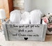 Personalised wedding crate, wedding slipper crate, wedding flip flop crate, rustic wedding, dancing feet, wedding decor, dancing feet 