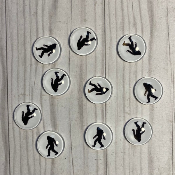 Big Foot Cabochons (10mm, 12mm, 16mm, 20mm and 25mm)  - 10pcs