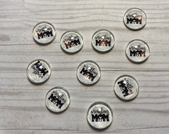 Wrestling Mom Cabochons (10mm, 12mm, 16mm, 20mm and 25mm)  - 10pcs