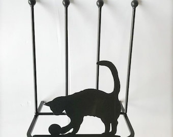 Cat And Ball Black Steel Boot Rack Shoe Storage