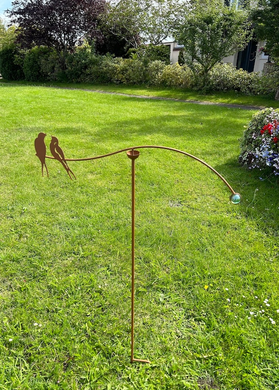 Swallow Pair Garden Rocker Wind Spinner Stake Metal Gift - Etsy