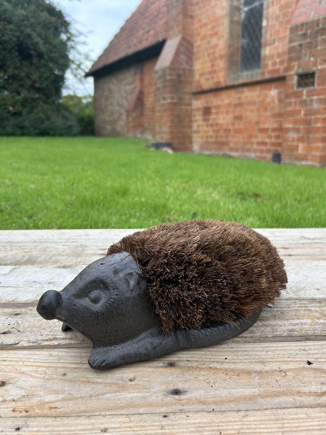 Cast Iron Hedgehog Boot Scraper Boot Brush Heavy Duty Gift Metal