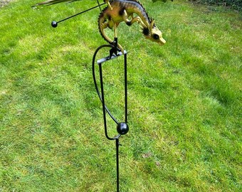 Giraffe Weathervane Metalen Windwijzer Voor Yard Rvs Windvaan Voor Yard Olifant Wind Richting Indicator Weathercock Meetinstrument voor Tuin Patio Yard Ornament Decorati