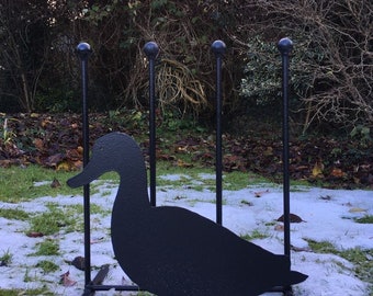 Duck Black Steel Boot Rack Shoe Storage Wellington Boots