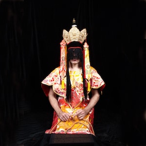 Buddhist Traditional Ceremonial Apparel - Tibetan Puja Dress from high quality brocade * Buddhist ritual and Ceremonial clothes collection