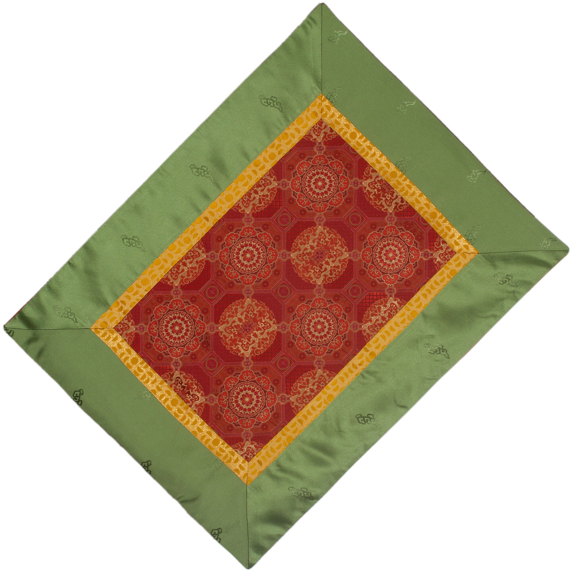 Altar Cover from best quality Natural Viscose (“Artificial Silk”) / Tibetan Buddhist accessories and home decor / 65 x 85 cm