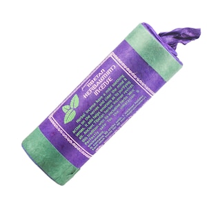 Tibetan Herbal (Mint) incense, 30 sticks of 13 cm – genuine organic incense from Nepal – high quality incene from our collection