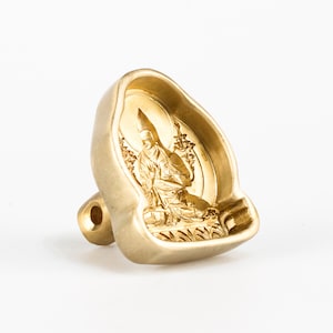 Tsa Tsa "Lama Tsongkhapa aka Je Rimpoche" Tibetan bronze mould / Buddhist art collection / Small size height — 5.4 cm width — 4.4 cm